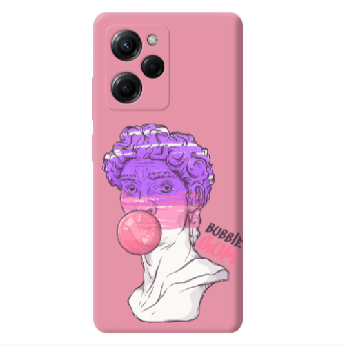 Xiaomi Poco X5 Pro Pin Bubble Pink Colored Silicone TPU Θήκη