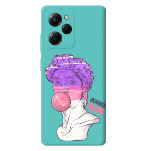 Xiaomi Poco X5 Pro Pin Bubble Turquoise Colored Silicone TPU Θήκη