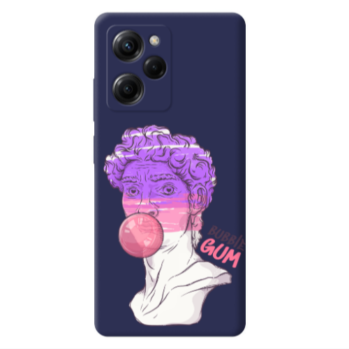 Xiaomi Poco X5 Pro Pin Bubble Dark blue Colored Silicone TPU Θήκη