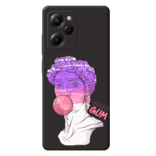 Xiaomi Poco X5 Pro Pin Bubble Black Colored Silicone TPU Θήκη