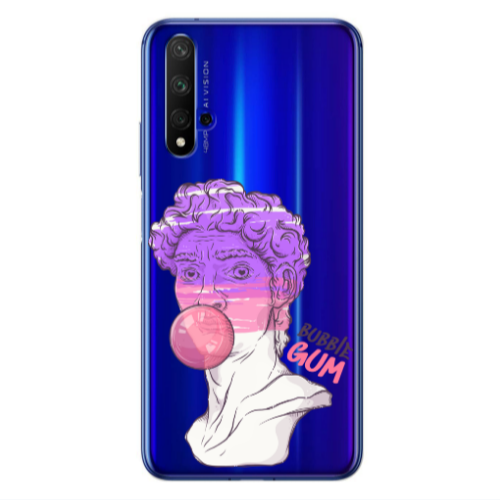 Huawei Nova 5 T Pin Bubble Transparent Silicone TPU Θήκη