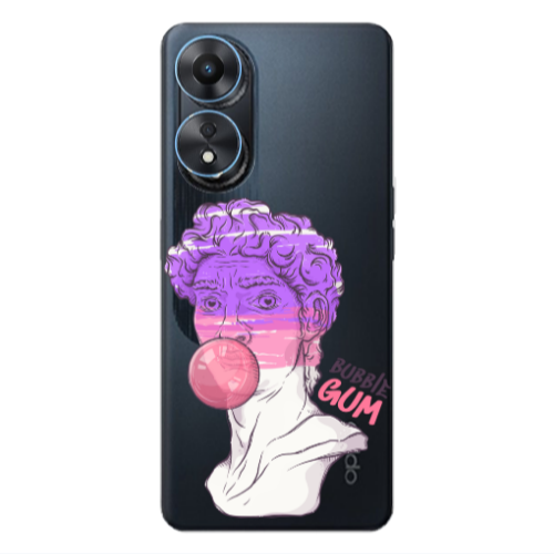 Oppo A 98 Pin Bubble Transparent Silicone TPU Θήκη