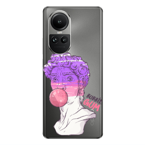 Oppo Reno10 5G Pin Bubble Transparent Silicone TPU Θήκη