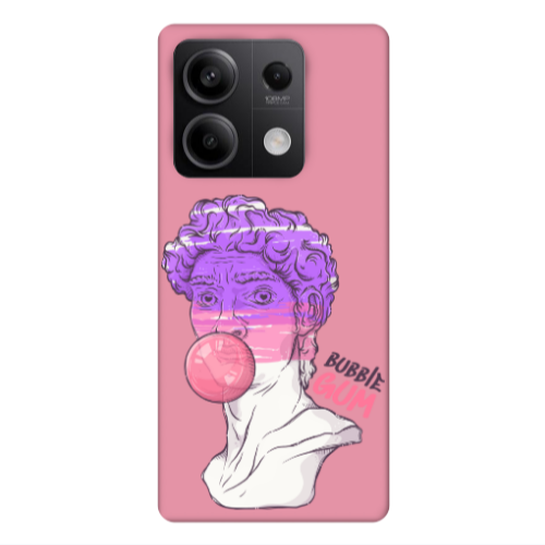 Xiaomi Redmi Note 13 5G Pin Bubble Pink Colored Silicone TPU Θήκη