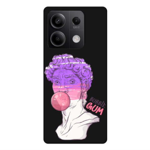 Xiaomi Redmi Note 13 5G Pin Bubble Black Colored Silicone TPU Θήκη