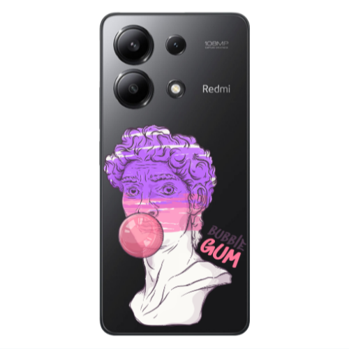 Xiaomi Redmi Note 13 4G Pin Bubble Transparent Silicone TPU Θήκη