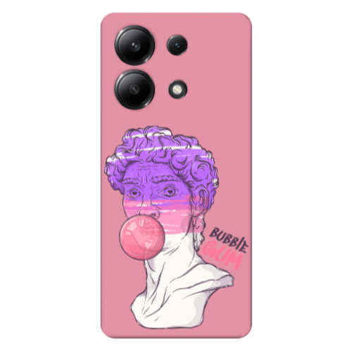 Xiaomi Redmi Note 13 4G Pin Bubble Pink Colored Silicone TPU Θήκη