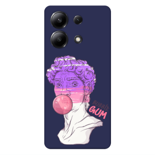 Xiaomi Redmi Note 13 4G Pin Bubble Dark blue Colored Silicone TPU Θήκη