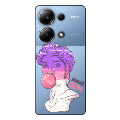 Xiaomi Poco M6 Pro 4G Pin Bubble Transparent Silicone TPU Θήκη