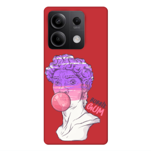 Xiaomi Redmi Note 13Pro 5G Pin Bubble Red Colored Silicone TPU Θήκη