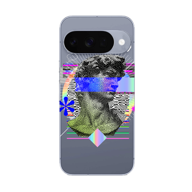 Google Pixel 10 Statue pixels Transparent Silicone TPU Θήκη