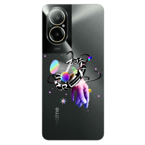 Realme C67 Y2k Transparent Silicone TPU Θήκη