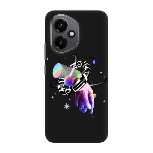 Honor Magic 400 Y2k Black Colored Silicone TPU Θήκη