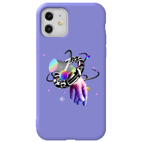 Apple iPhone 11  Y2k Purple Colored Silicone TPU Θήκη