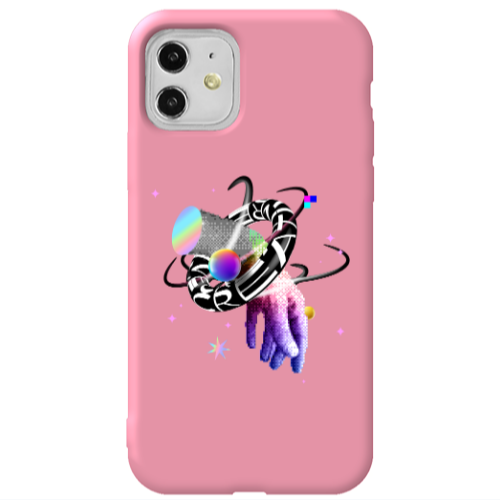 Apple iPhone 11  Y2k Pink Colored Silicone TPU Θήκη