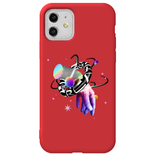 Apple iPhone 11  Y2k Red Colored Silicone TPU Θήκη