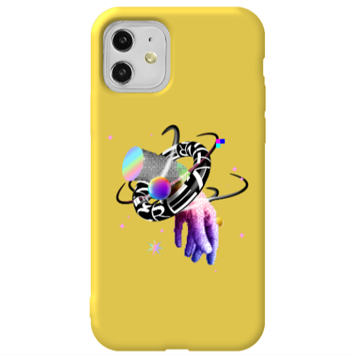 Apple iPhone 11  Y2k Yellow Colored Silicone TPU Θήκη