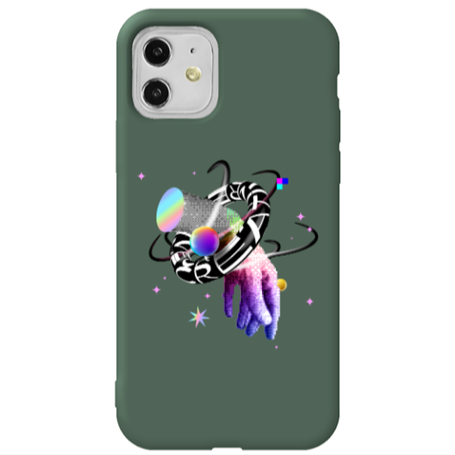 Apple iPhone 11  Y2k Dark Green Colored Silicone TPU Θήκη