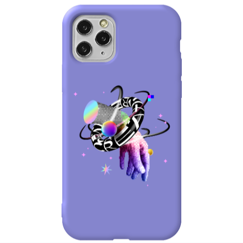 Apple iPhone 11 Pro Y2k Purple Colored Silicone TPU Θήκη