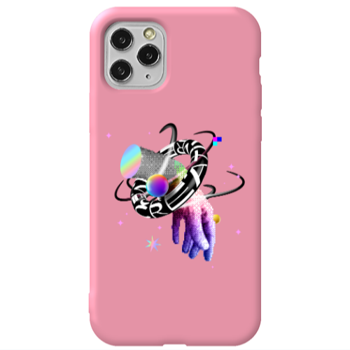 Apple iPhone 11 Pro Y2k Pink Colored Silicone TPU Θήκη