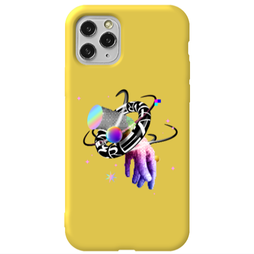 Apple iPhone 11 Pro Y2k Yellow Colored Silicone TPU Θήκη
