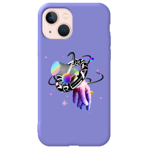 Apple iPhone 13 Y2k Purple Colored Silicone TPU Θήκη