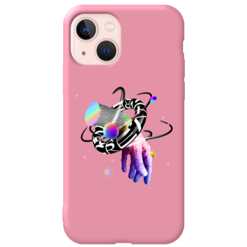 Apple iPhone 13 Y2k Pink Colored Silicone TPU Θήκη