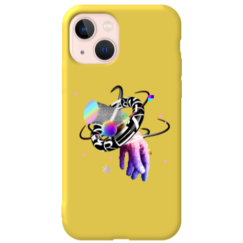 Apple iPhone 13 Y2k Yellow Colored Silicone TPU Θήκη