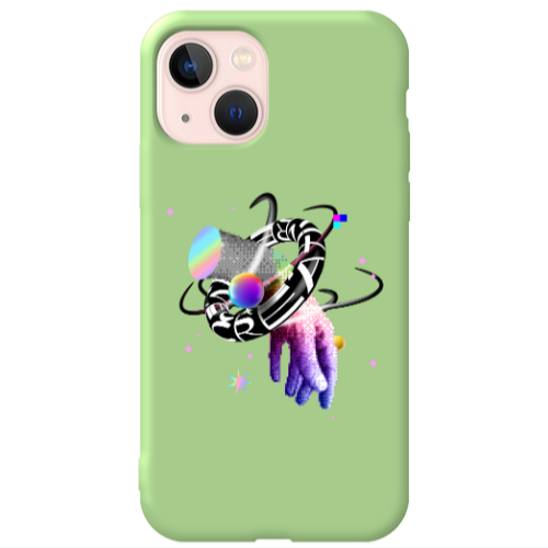 Apple iPhone 13 Y2k Light Green Colored Silicone TPU Θήκη