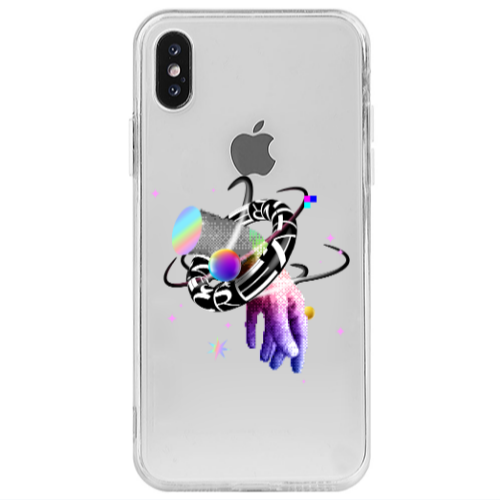 Apple iPhone X Y2k Transparent Silicone TPU Θήκη