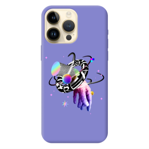Apple iPhone 13 Pro Max Y2k Purple Colored Silicone TPU Θήκη