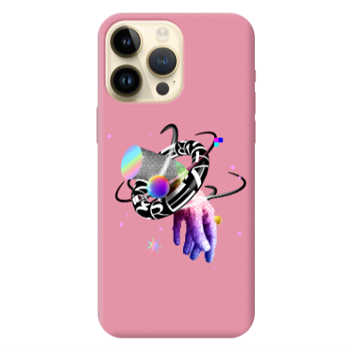 Apple iPhone 13 Pro Max Y2k Pink Colored Silicone TPU Θήκη