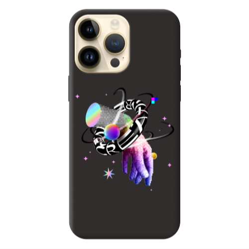 Apple iPhone 13 Pro Max Y2k Black Colored Silicone TPU Θήκη