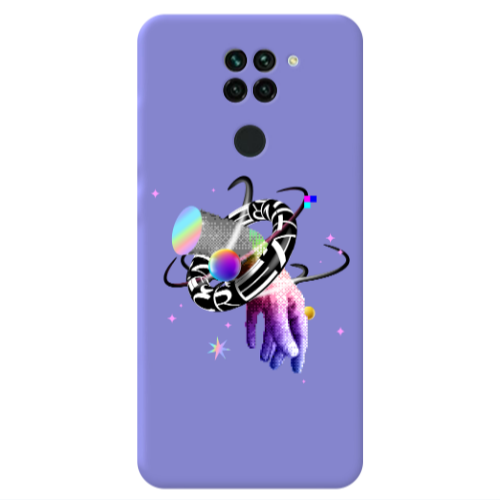 Xiaomi Redmi Note 9 Y2k Purple Colored Silicone TPU Θήκη