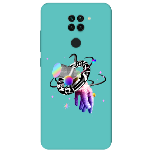 Xiaomi Redmi Note 9 Y2k Turquoise Colored Silicone TPU Θήκη