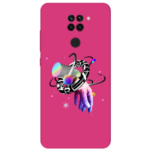 Xiaomi Redmi Note 9 Y2k Fuchsia Colored Silicone TPU Θήκη