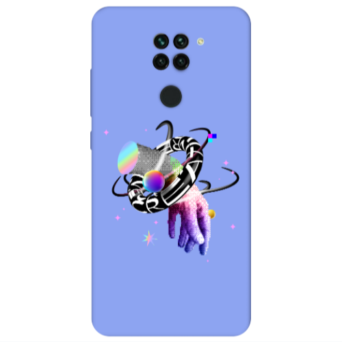 Xiaomi Redmi Note 9 Y2k Light Purple Colored Silicone TPU Θήκη