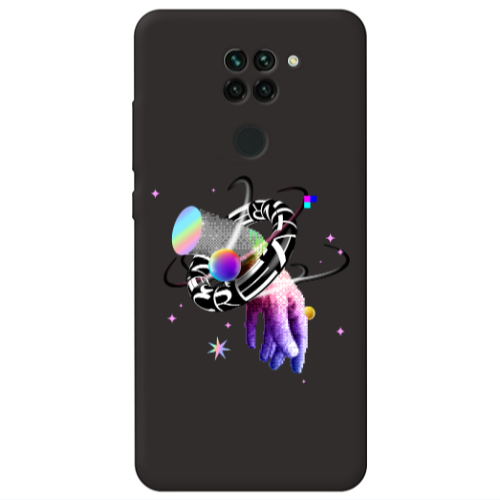 Xiaomi Redmi Note 9 Y2k Black Colored Silicone TPU Θήκη