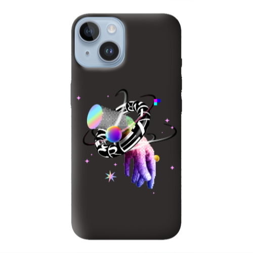 Apple iPhone 14  Y2k Black Colored Silicone TPU Θήκη