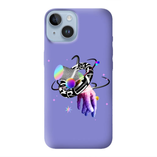 Apple iPhone 14 Plus Y2k Purple Colored Silicone TPU Θήκη