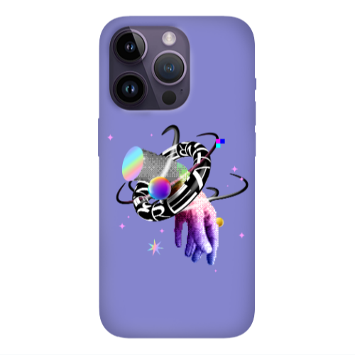 Apple iPhone 14 Pro  Y2k Purple Colored Silicone TPU Θήκη