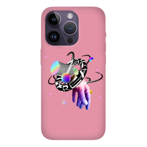 Apple iPhone 14 Pro  Y2k Pink Colored Silicone TPU Θήκη
