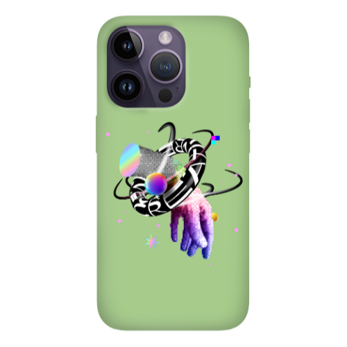 Apple iPhone 14 Pro Max Y2k Light Green Colored Silicone TPU Θήκη