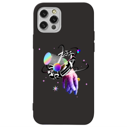 Apple iPhone 12 Pro Y2k Black Colored Silicone TPU Θήκη