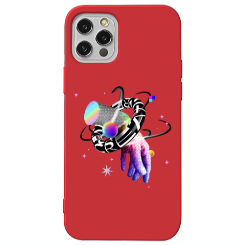 Apple iPhone 12 Pro Y2k Red Colored Silicone TPU Θήκη
