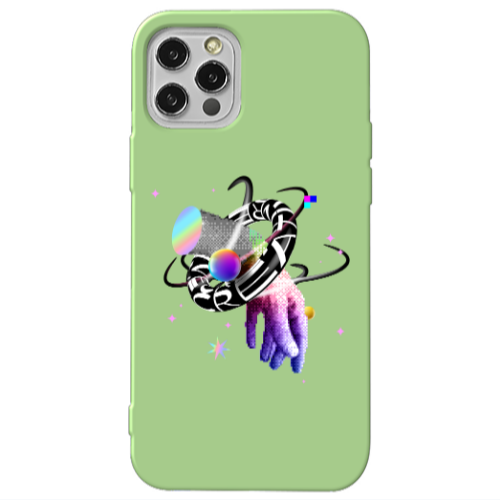 Apple iPhone 12 Pro Y2k Light Green Colored Silicone TPU Θήκη