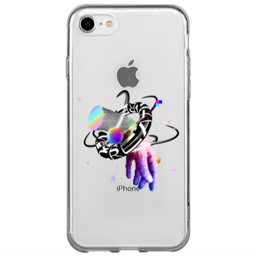 Apple iPhone 7 Y2k Transparent Silicone TPU Θήκη