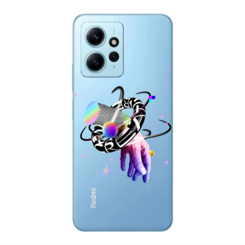 Xiaomi Redmi Note 12 4G Y2k Transparent Silicone TPU Θήκη