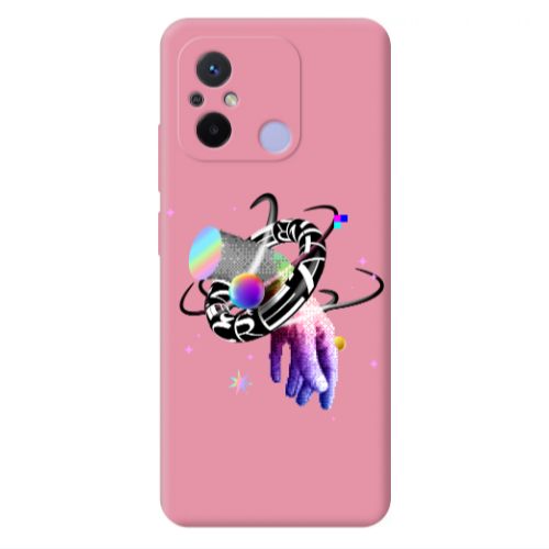 Xiaomi Redmi 12C Y2k Pink Colored Silicone TPU Θήκη