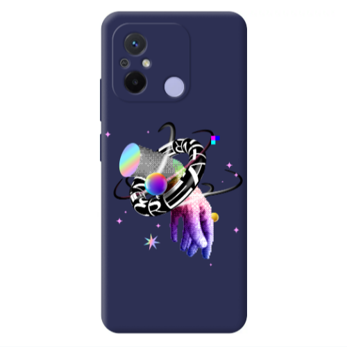 Xiaomi Redmi 12C Y2k Dark blue Colored Silicone TPU Θήκη